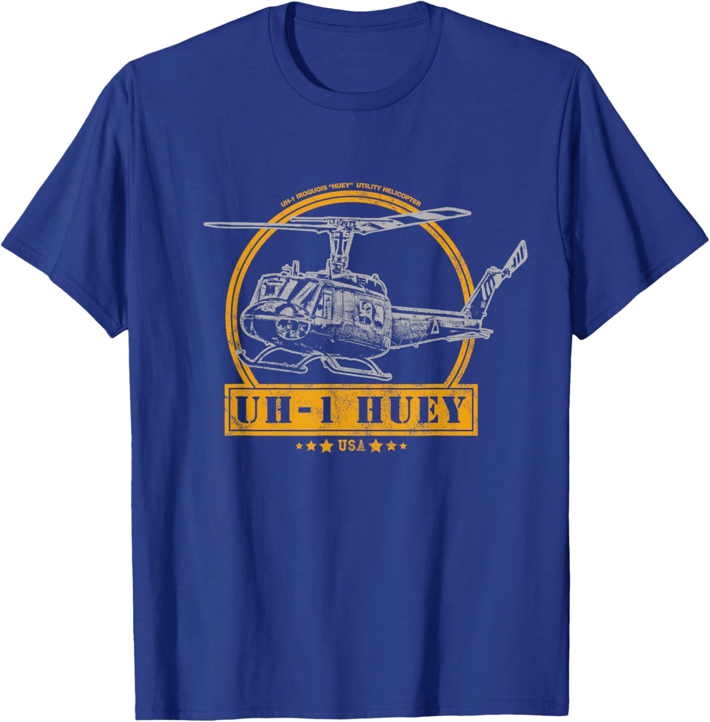 UH-1 Iroquois "Huey" Helicopter T-Shirt - T-Shirt | Royal