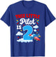2nd Airplane Birthday Party Two Year Old Pilot Birthday T-Shirt - T-Shirt | Royal