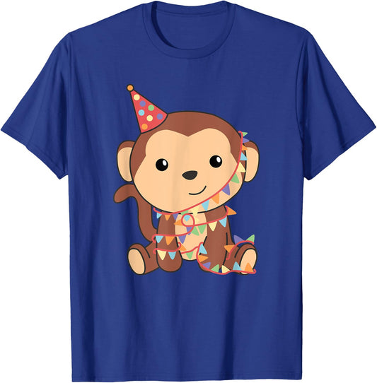 Birthday Monkey for Kids A Birthday Monkey T-Shirt - T-Shirt | Royal
