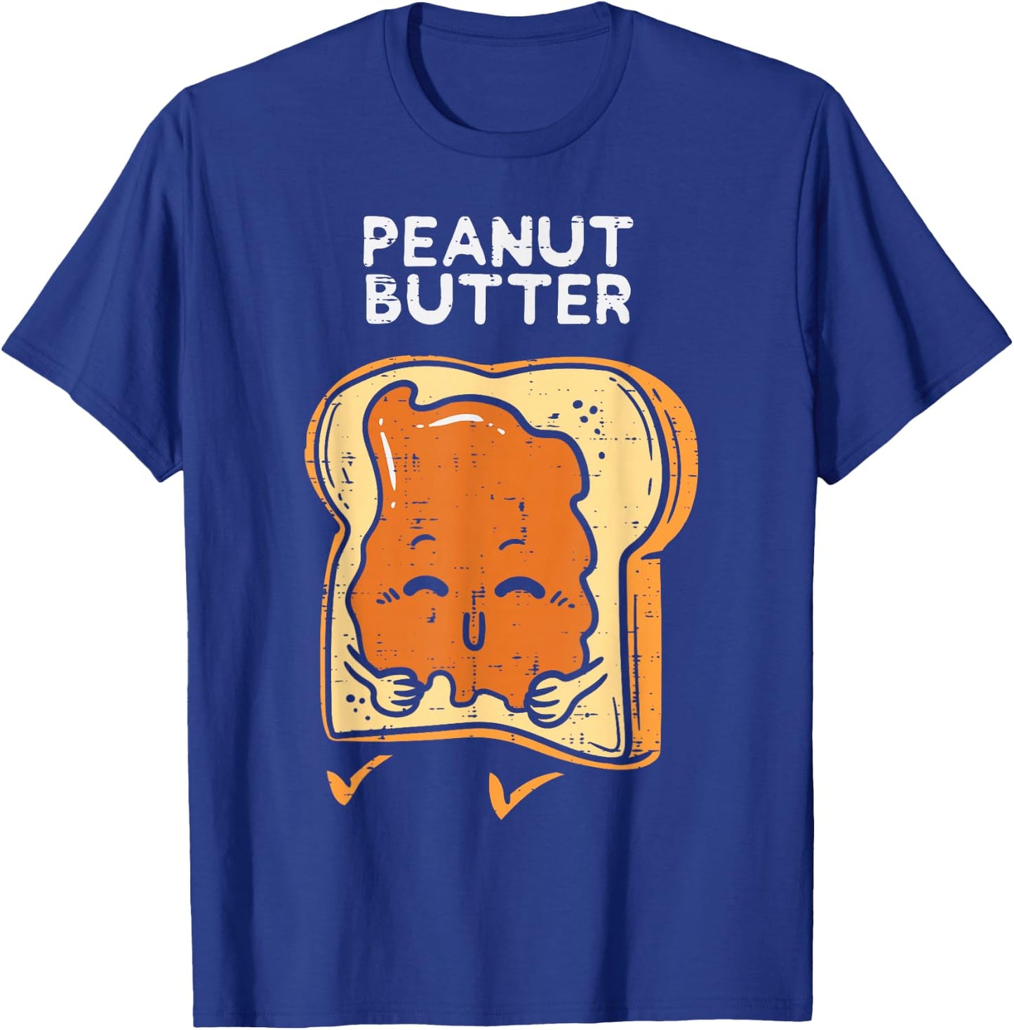 Peanut Butter Toast Matching Halloween Couples Him And Her T-Shirt - T-Shirt | Royal