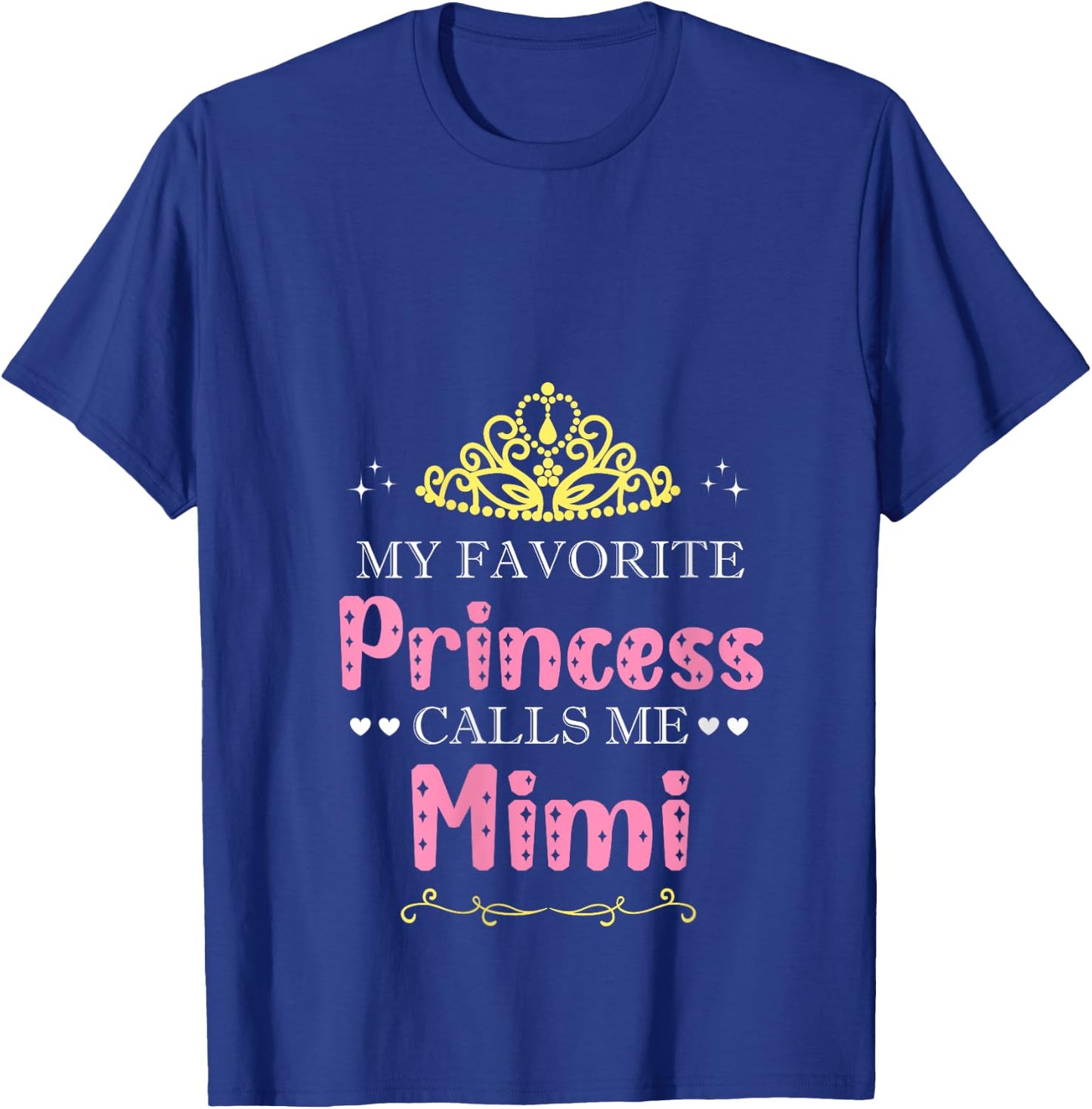 My Favorite Princess Calls Me Mimi Mother Grandma Funny V-Neck T-Shirt - T-Shirt | Royal