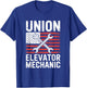 Elevator Technician Union Elevator Mechanic T-Shirt - T-Shirt | Royal