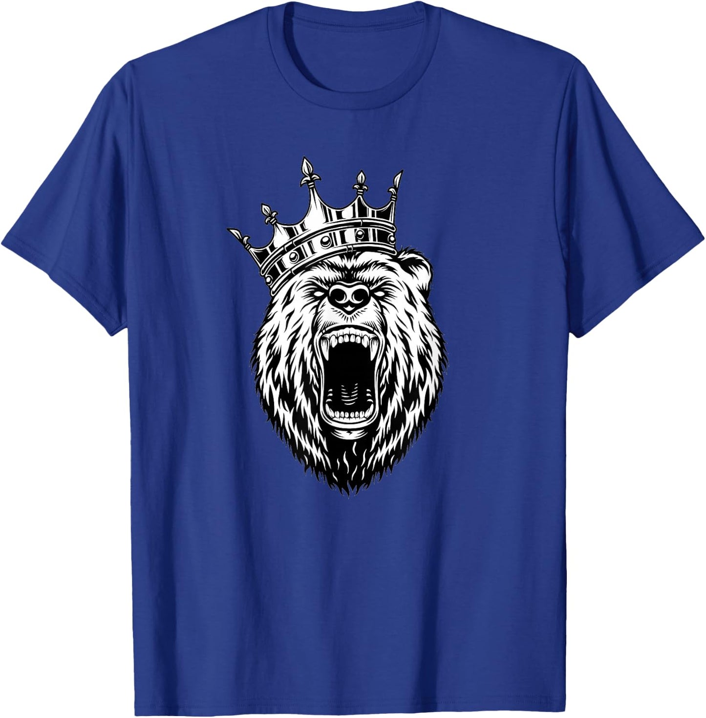 Bear Head - Angry Bear - Bear with a Crown - King of Bears T-Shirt - T-Shirt | Royal