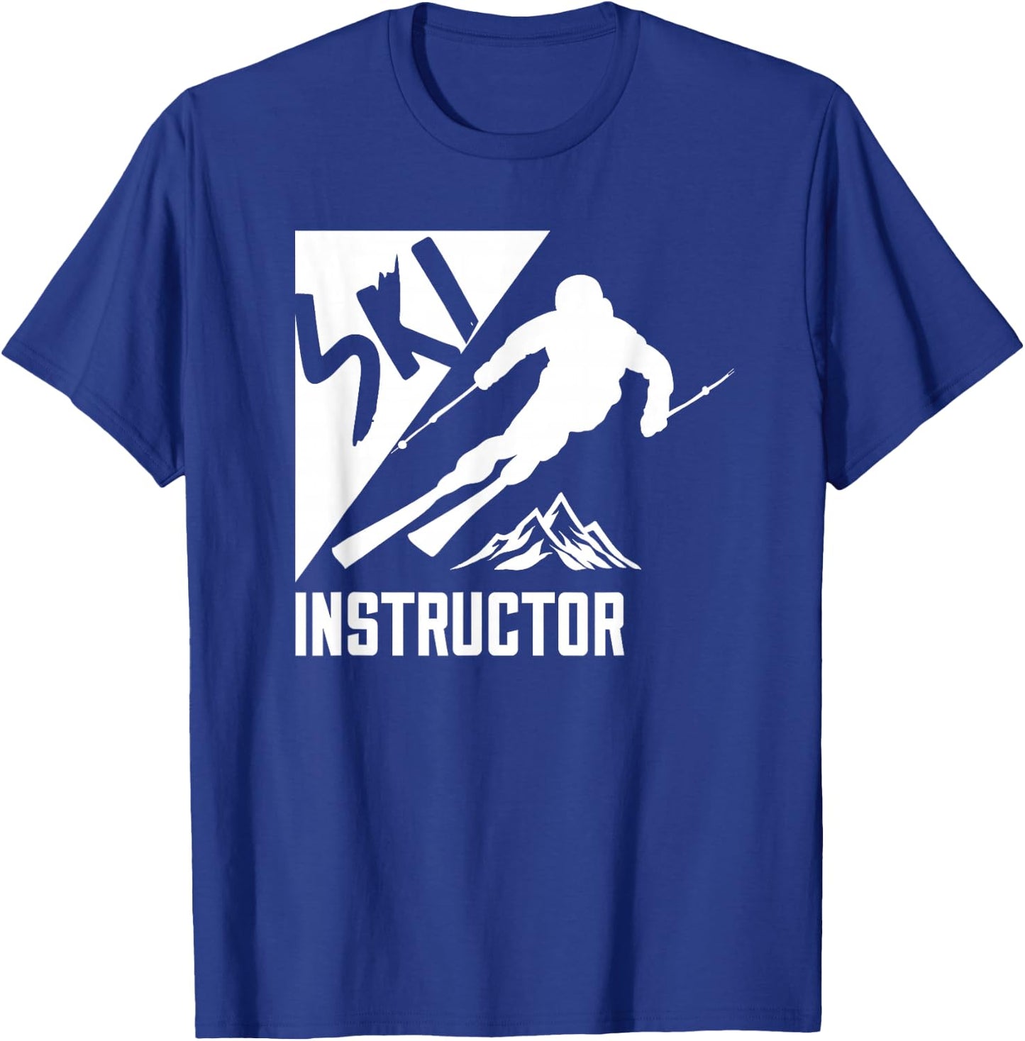 Ski Instructor Coach Skiing Skier T-Shirt - T-Shirt | Royal