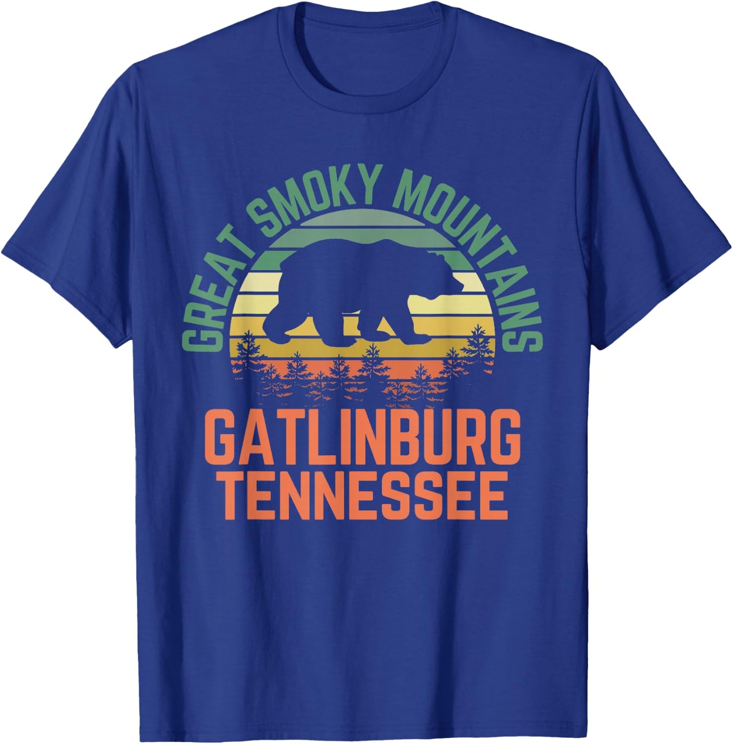 Gatlinburg Great Smoky Mountains National Park Tennessee T-Shirt - T-Shirt | Royal
