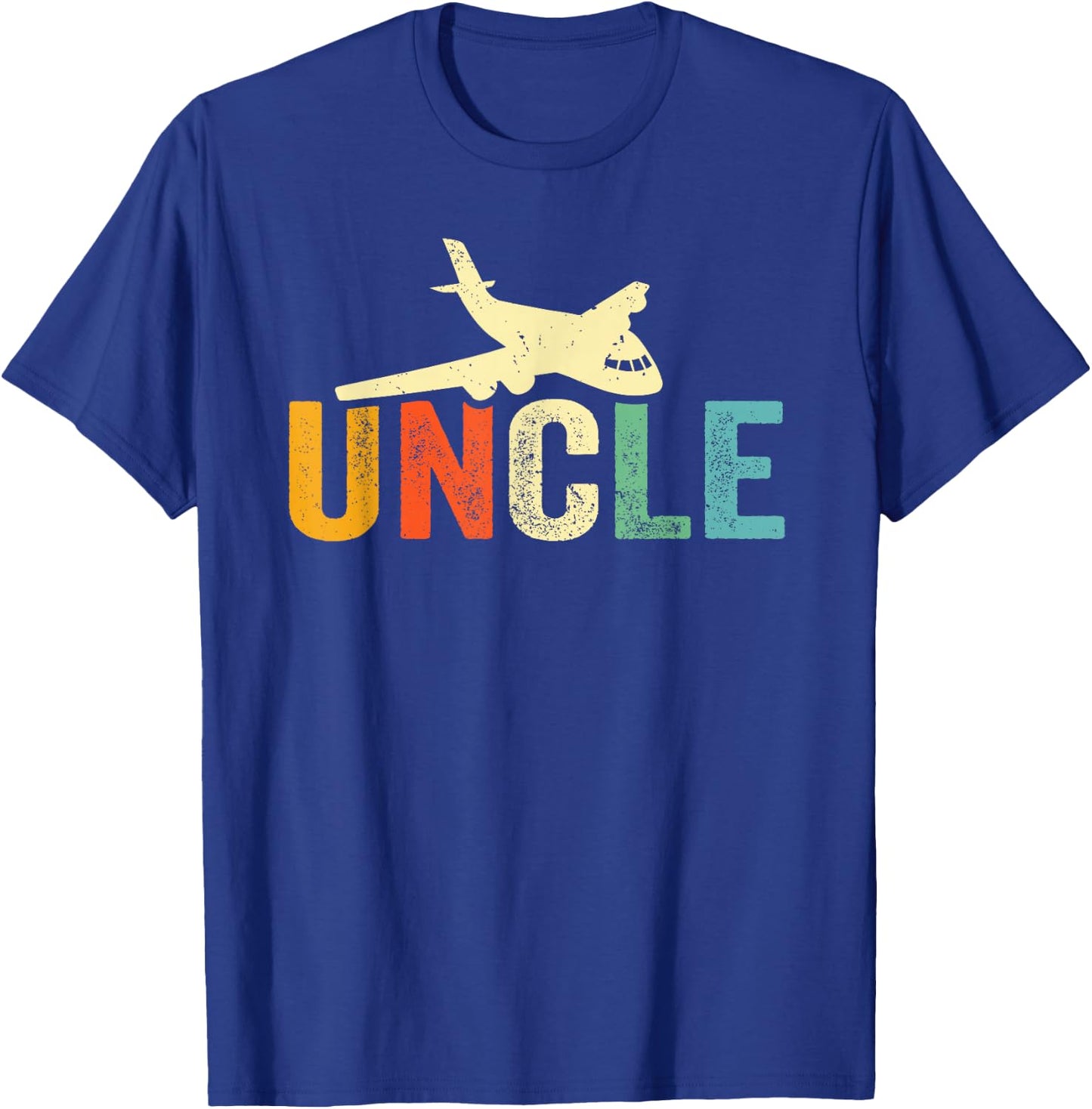 Uncle Airplane Pilot Plane Lover Aircraft Flying From Nephew T-Shirt - T-Shirt | Royal