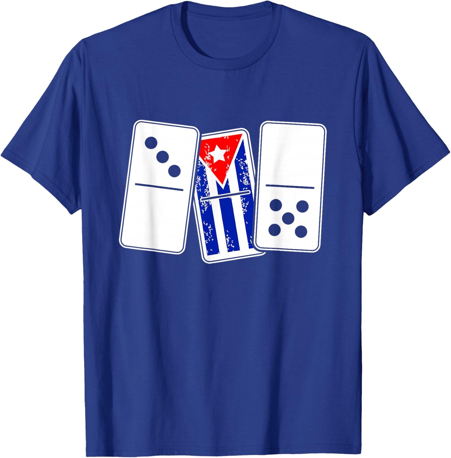 Funny Cuban Cubana Domino Player Gift 305 T-Shirt - T-Shirt | Royal