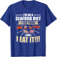 I'm on a seafood diet I see food and I eat it Women T-Shirt - T-Shirt | Royal