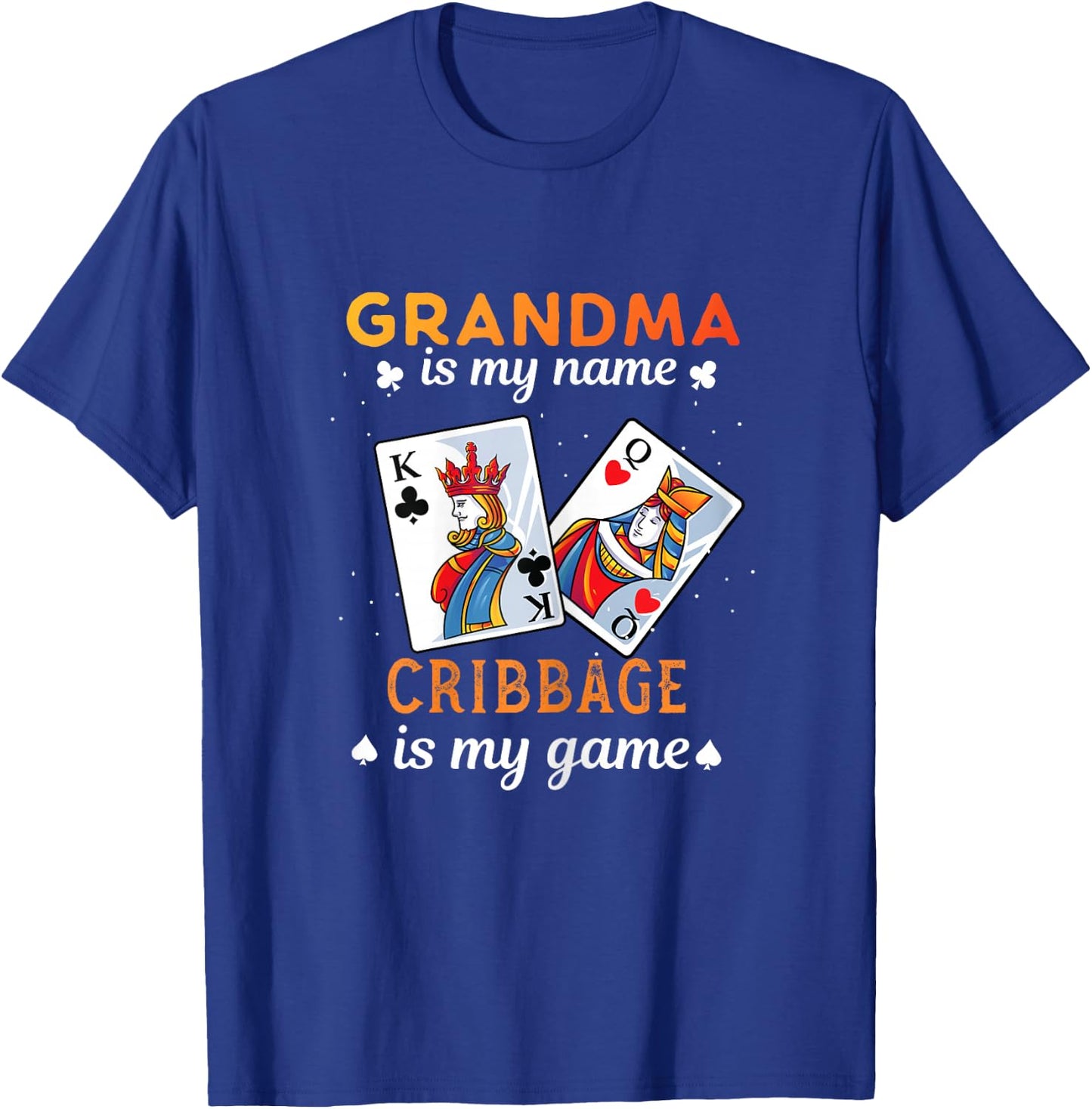 Cribbage Player Gift - Funny Cribbage Grandma T-Shirt - T-Shirt | Royal
