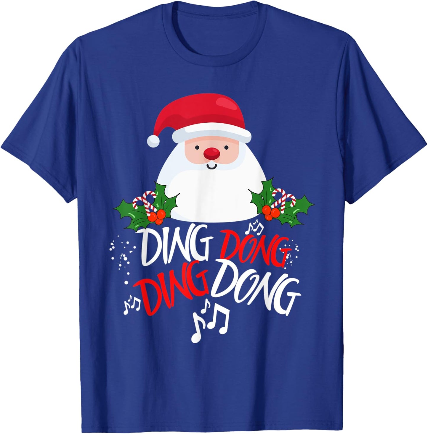 Funny Ding Dong Ding Dong Novelty Christmas T-Shirt - T-Shirt | Royal