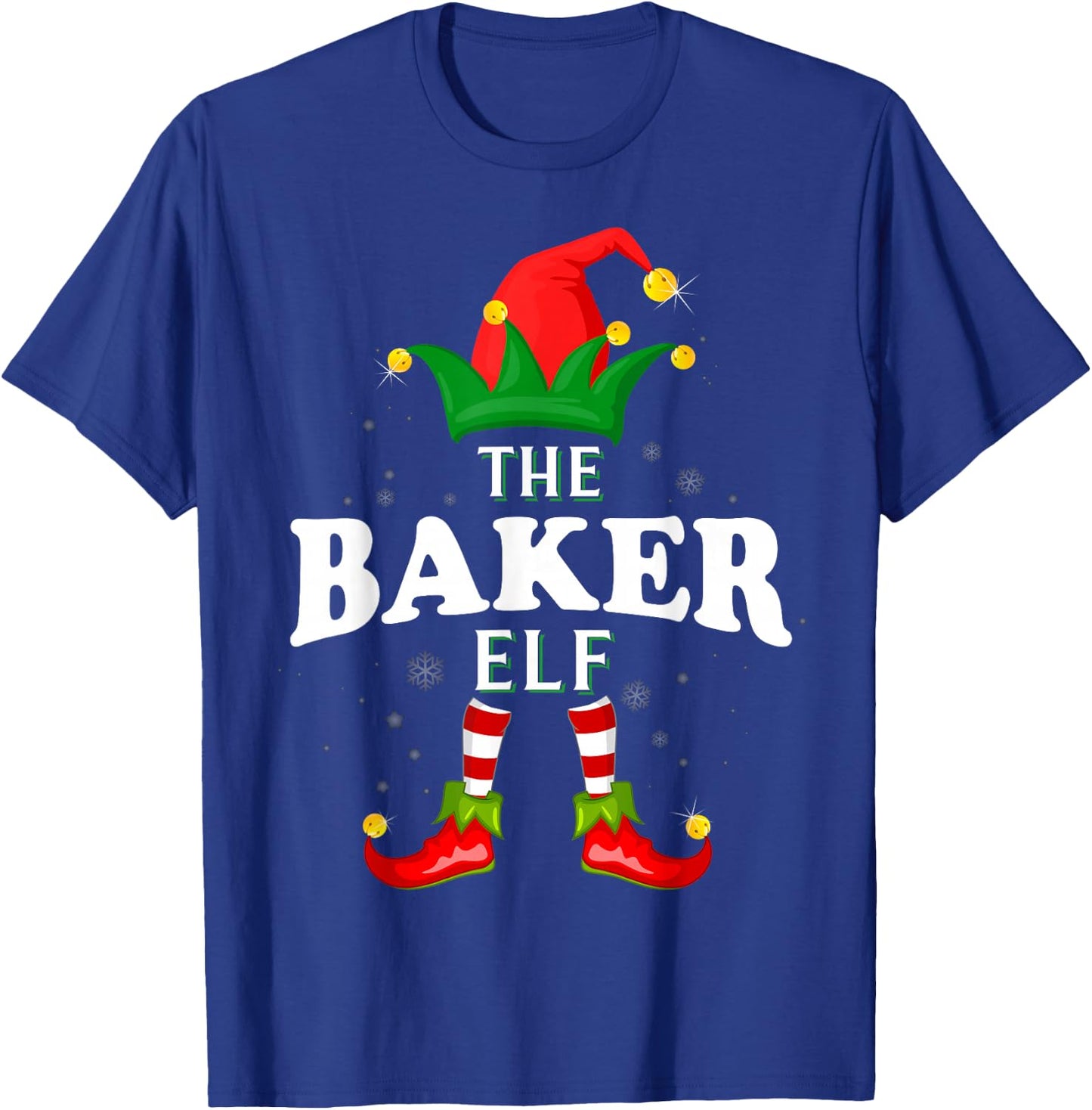 Xmas Baker Elf Family Matching Christmas Pajama T-Shirt - T-Shirt | Royal
