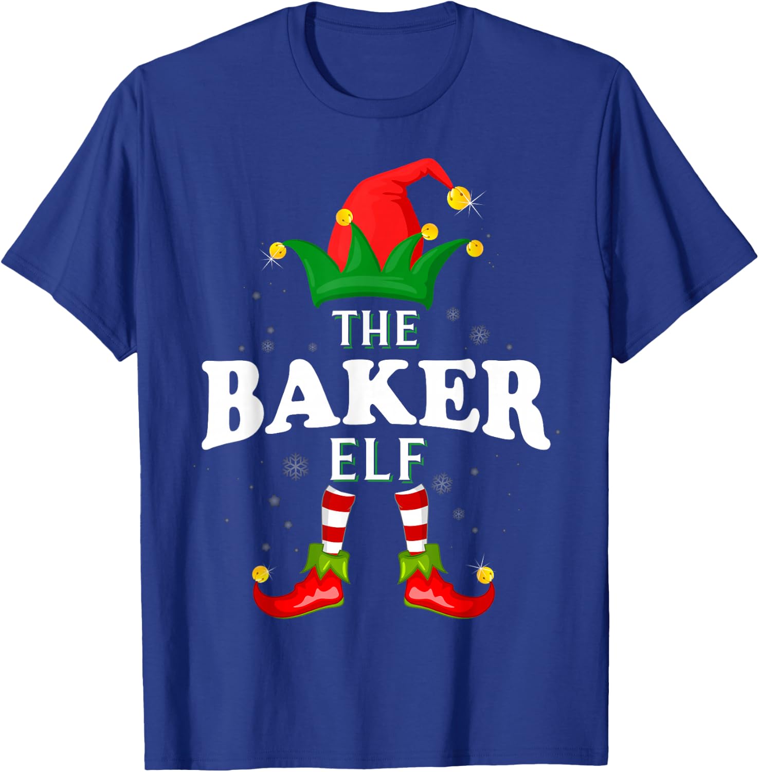 Xmas Baker Elf Family Matching Christmas Pajama T-Shirt - T-Shirt | Royal