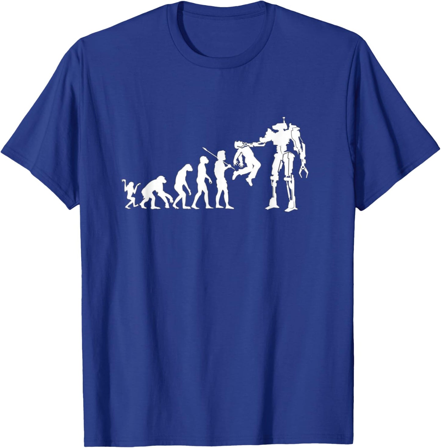 Funny Evolution to Termination T-Shirt - T-Shirt | Royal