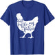Chicken Saying Design, Don't Ruffle My Feathers T-Shirt - T-Shirt | Royal