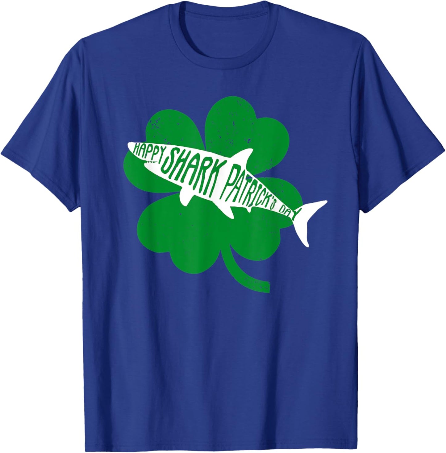 Happy Shark Patrick's Funny Saint Patrick's Day Shark T-Shirt - T-Shirt | Royal