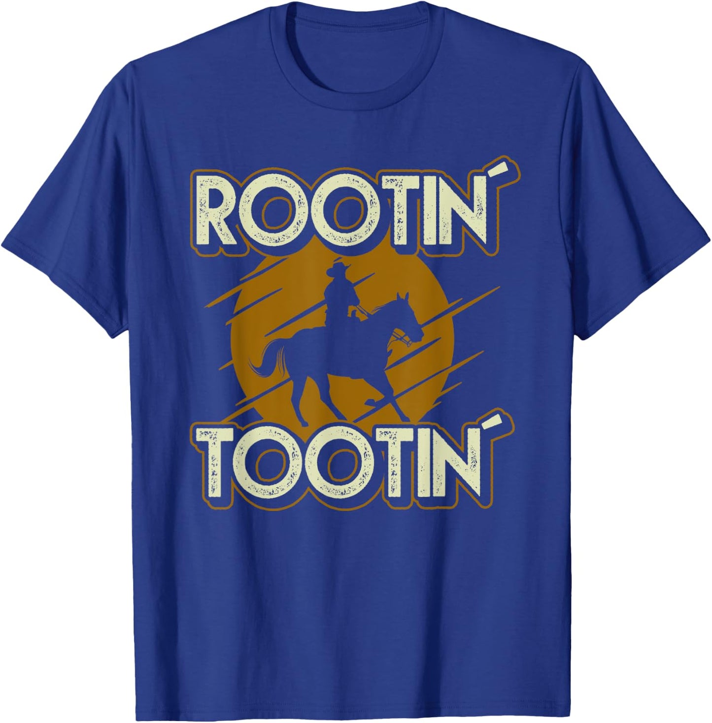 Rootin Tootin Cowboy Meme Rodeo Horse Country Western T-Shirt - T-Shirt | Royal