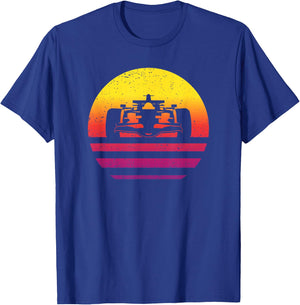 Racing Car Retro Style Vintage T-Shirt - T-Shirt | Royal