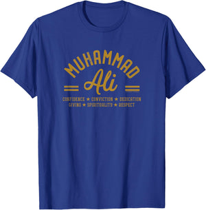 Muhammad Ali - Principles T-Shirt - T-Shirt | Royal