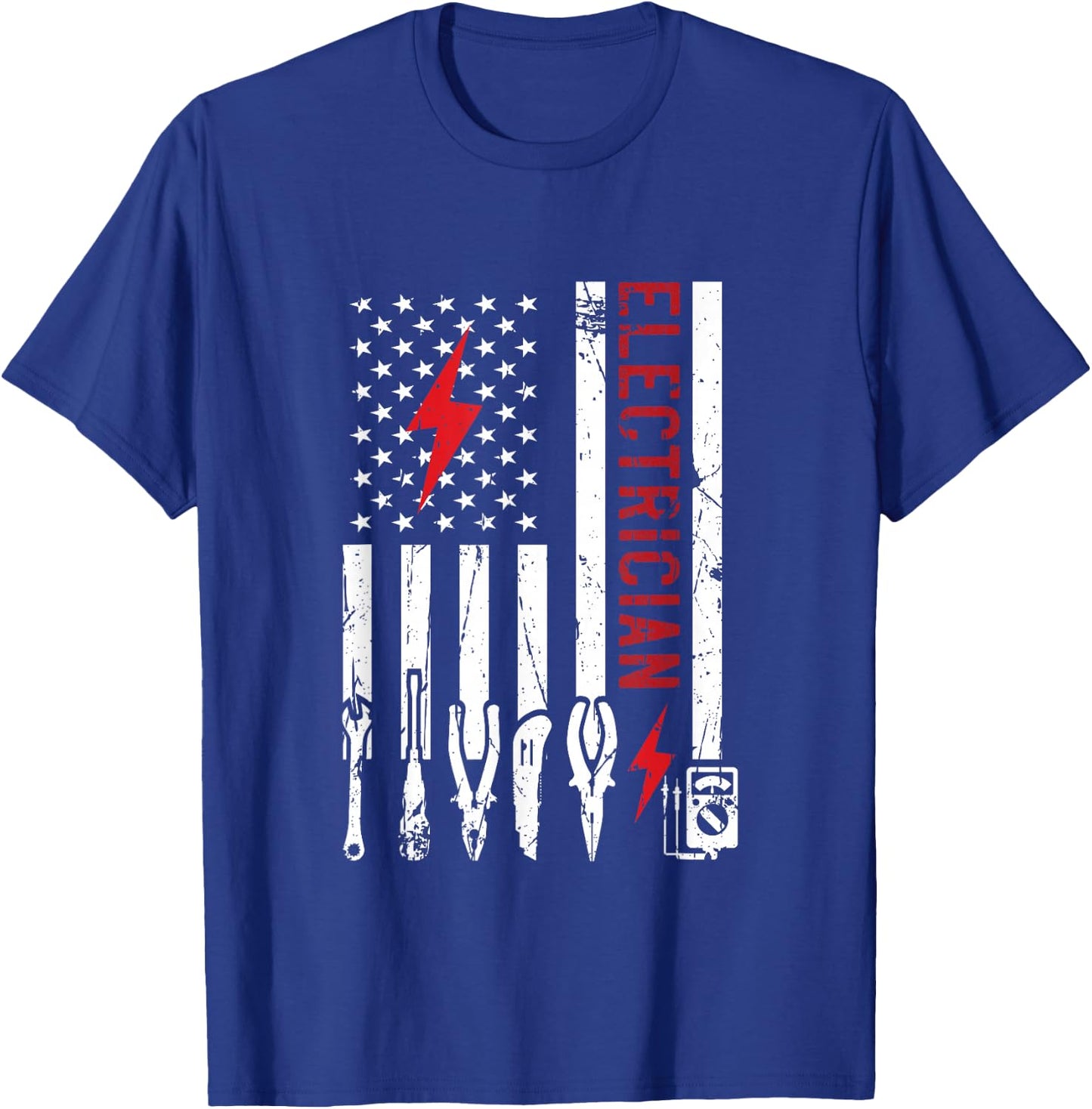 Electrician Design & Funny Electrical Design T-Shirt - T-Shirt | Royal