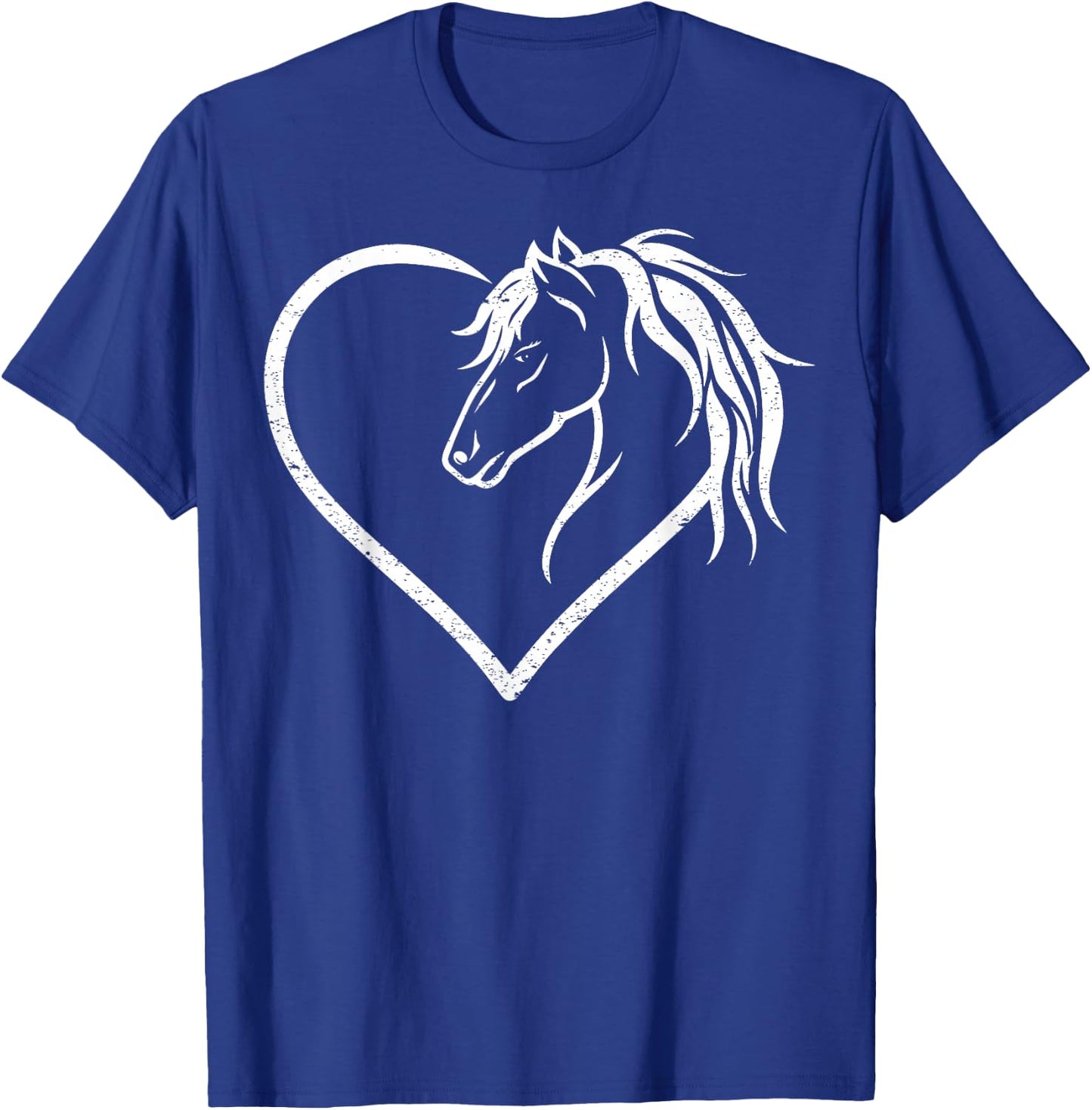 Horse Head with a Heart - Riding Horse Small T-Shirt - T-Shirt | Royal