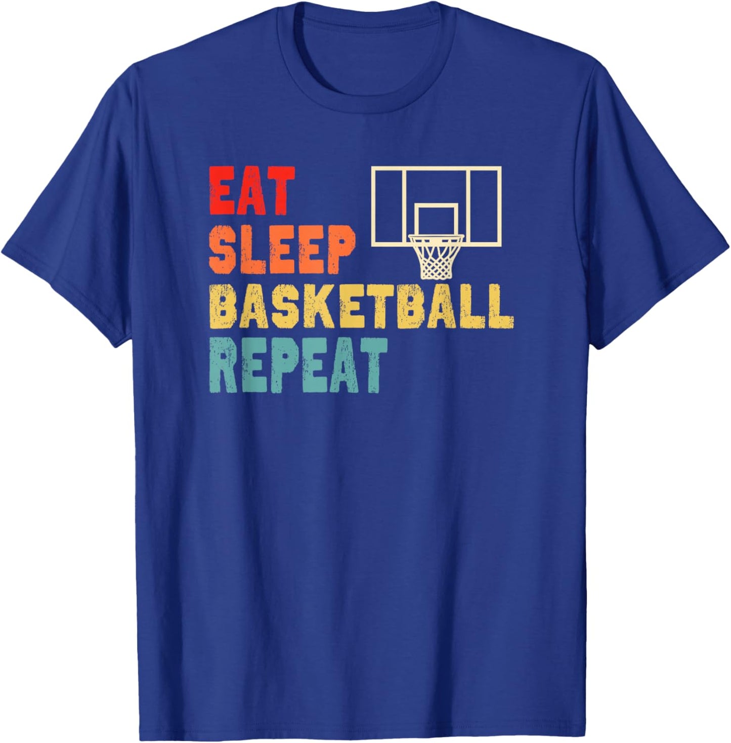 Eat Sleep Basketball Repeat apparel for girls, boys, teens T-Shirt - T-Shirt | Royal