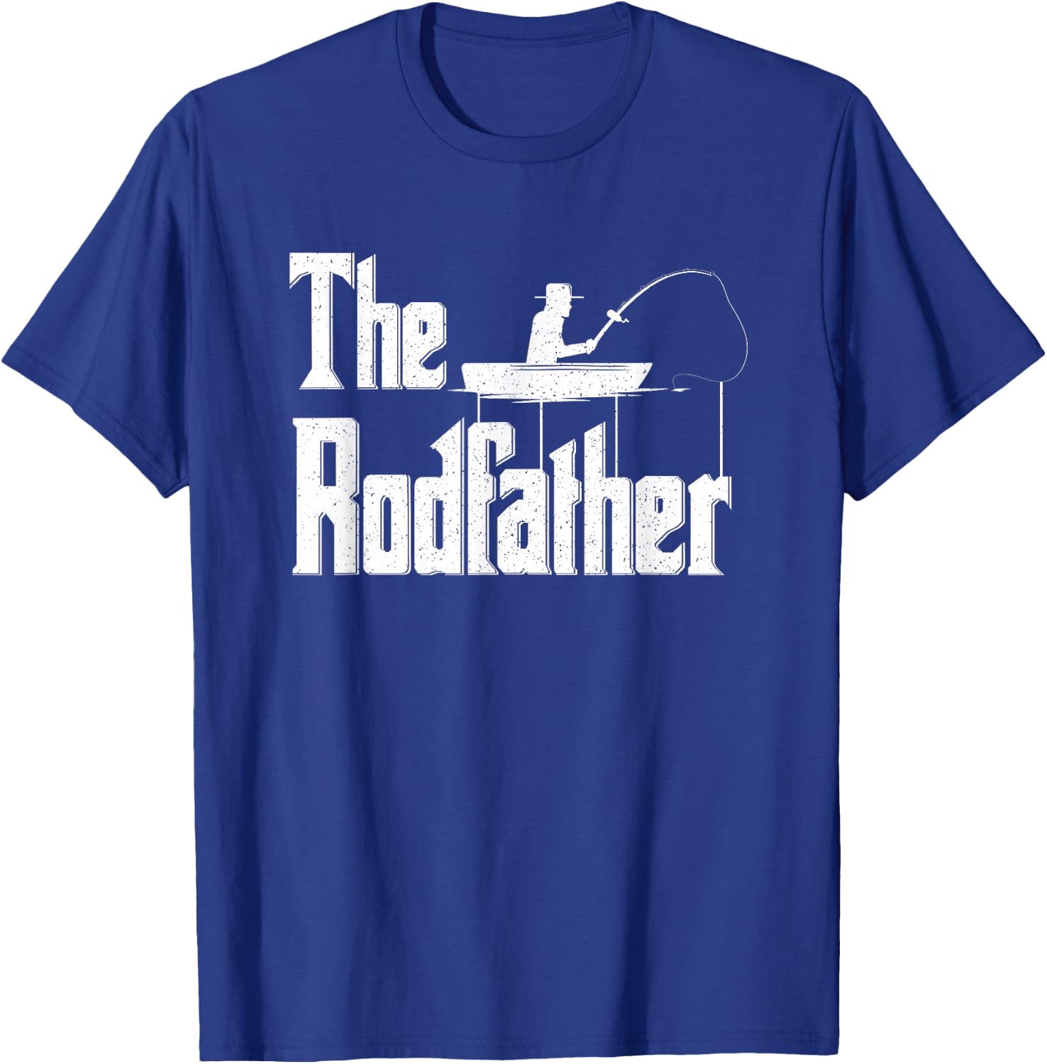 The Rodfather | Funny Fishing Dad Gift T-Shirt - T-Shirt | Royal