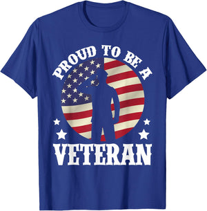 Proud Be A Veteran of The USA Veteran Veterans Day T-Shirt - T-Shirt | Royal