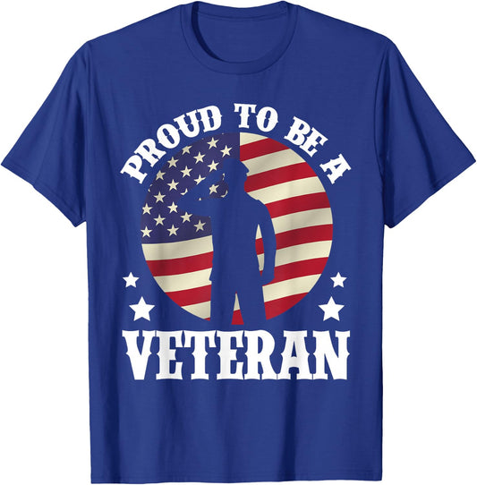 Proud Be A Veteran of The USA Veteran Veterans Day T-Shirt - T-Shirt | Royal