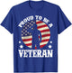 Proud Be A Veteran of The USA Veteran Veterans Day T-Shirt - T-Shirt | Royal