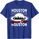 Houston Skyline Silhouette Houston Texas Space City T-Shirt - T-Shirt | Royal