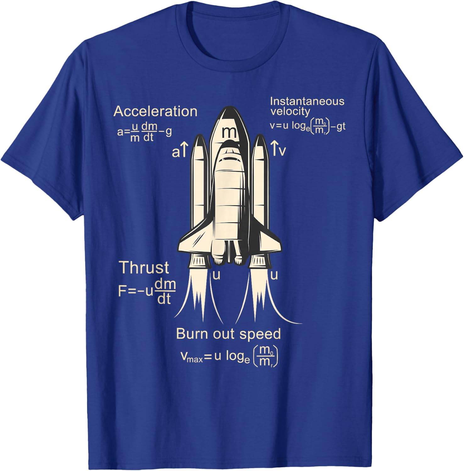 Rocket propulsion - Rocket science, Aerospace Engineering T-Shirt - T-Shirt | Royal