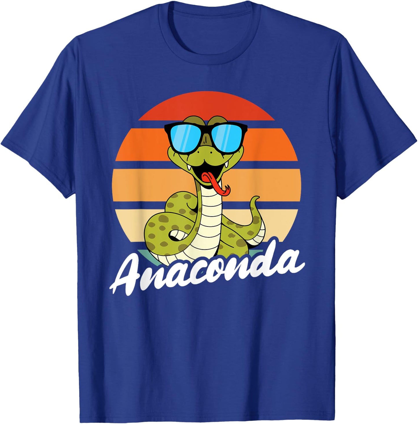 Cute Anaconda Sunglasses T-Shirt - T-Shirt | Royal