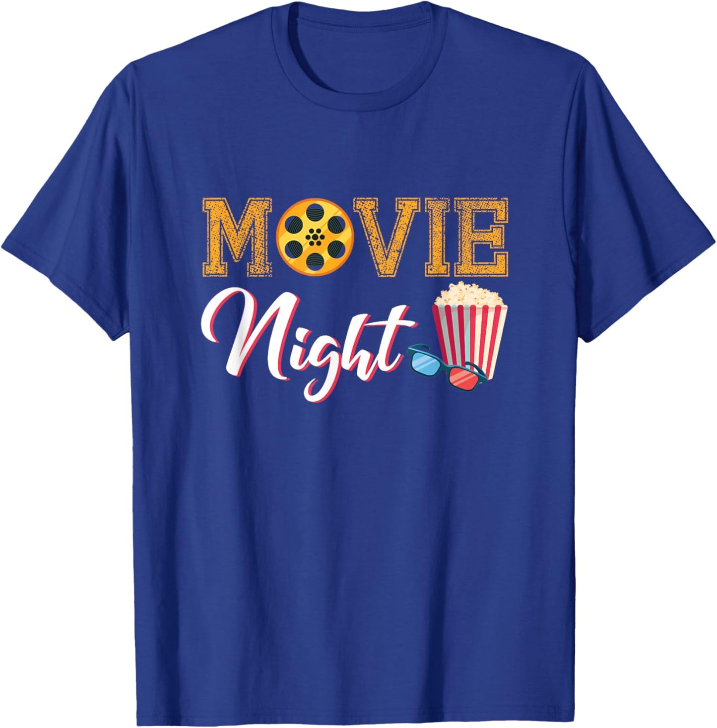 Movie Night Funny Movie and Theater Apparel for Teens Kids T-Shirt - T-Shirt | Royal