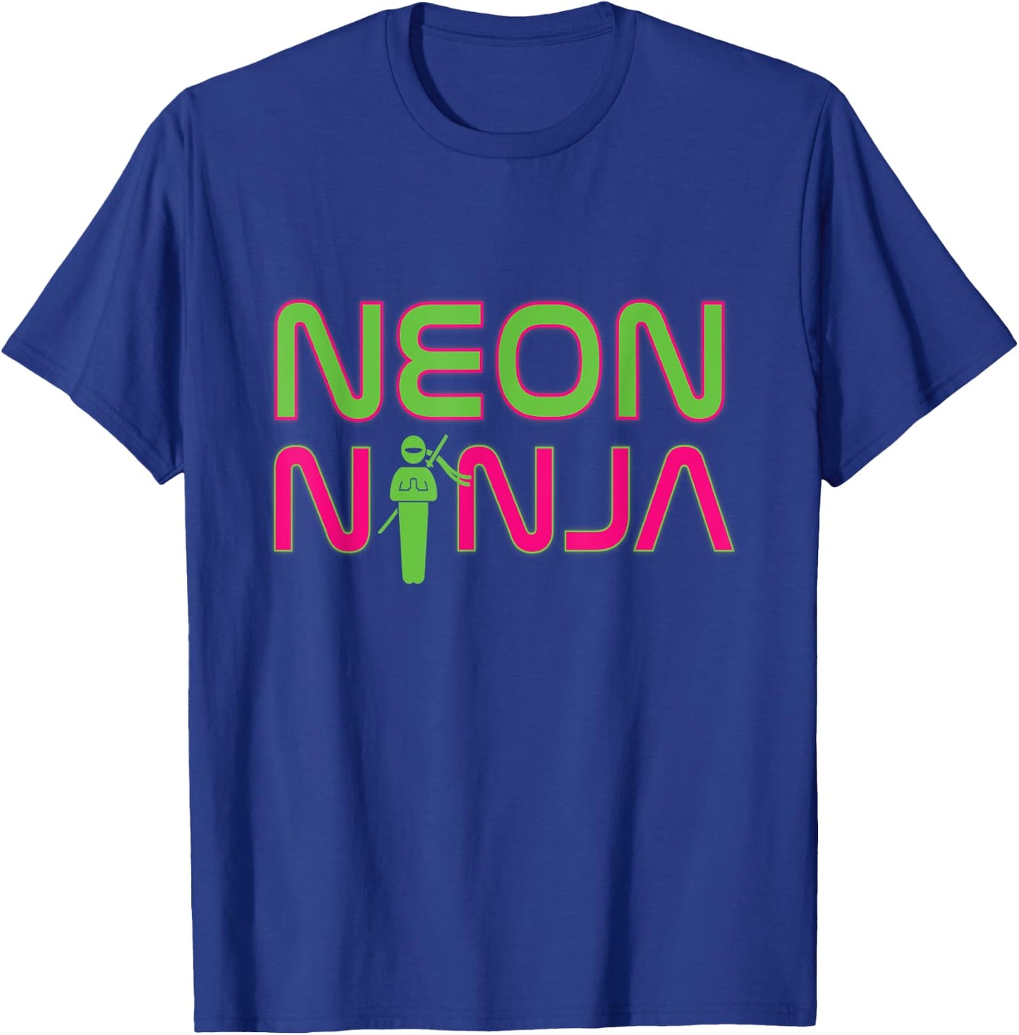 Neon Ninja I Electronic Raver Music DJ Festival Rave T-Shirt - T-Shirt | Royal
