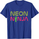 Neon Ninja I Electronic Raver Music DJ Festival Rave T-Shirt - T-Shirt | Royal