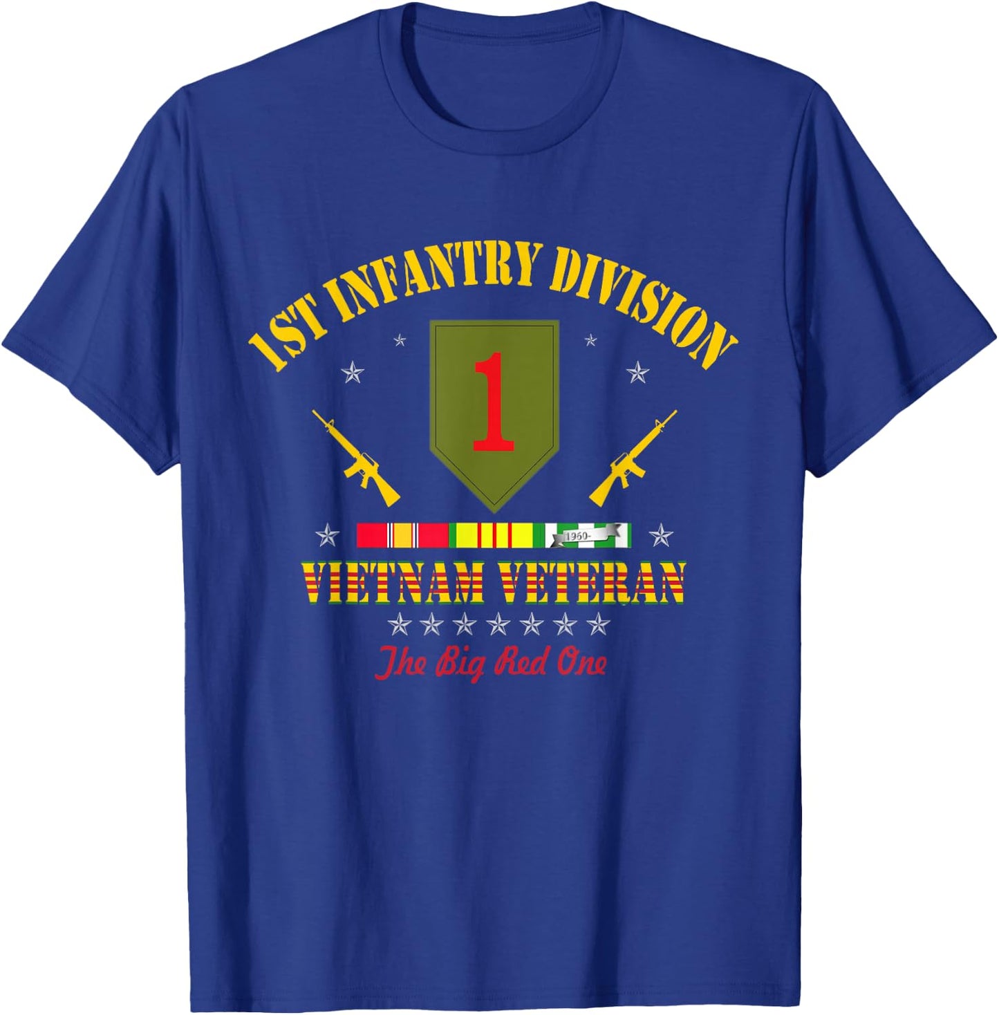 US Army 1st Infantry Division Vietnam Veteran Gift T-Shirt - T-Shirt | Royal