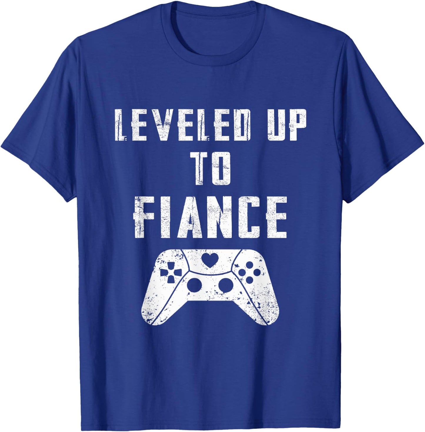 Leveled Up To Fiance Fiance T-Shirt - T-Shirt | Royal