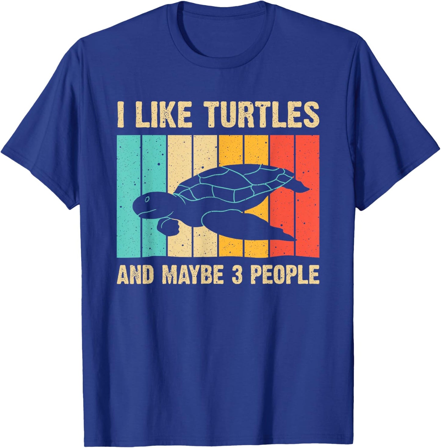 Funny Turtle Design Sea Turtle Lover Men Women Boys Girls T-Shirt - T-Shirt | Royal
