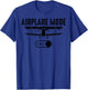Funny Airplane Mode Gift Aviation Lover Men Women RC Pilot T-Shirt - T-Shirt | Royal