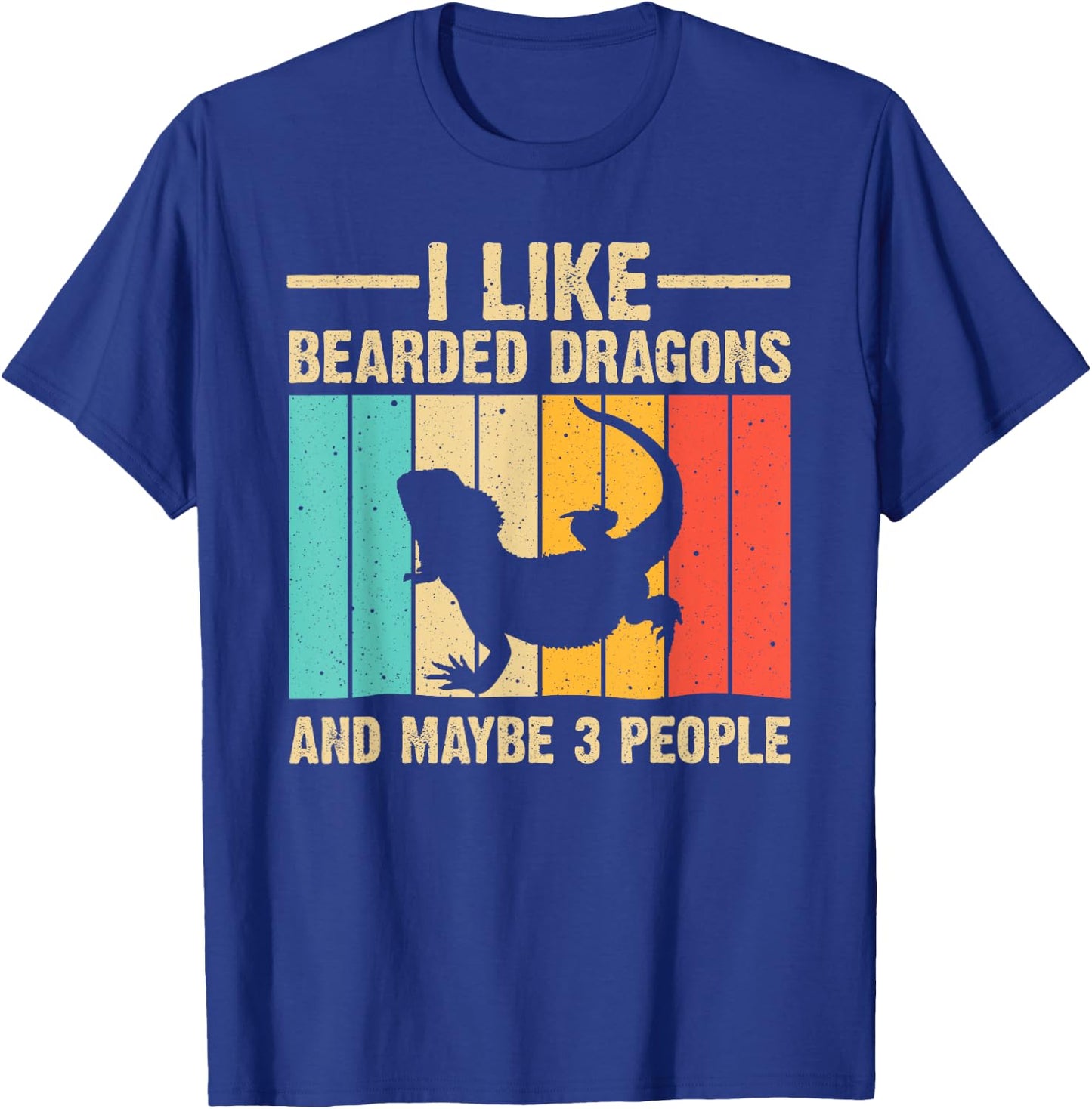 Funny Bearded Dragon Design Pogona Reptile Lover Men Women T-Shirt - T-Shirt | Royal