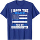 I Back The Blue For My Granddaughter - Police Grandparents T-Shirt - T-Shirt | Royal