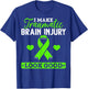 I Make TBI Look Good TBI Traumatic Brain Injury Awareness T-Shirt - T-Shirt | Royal