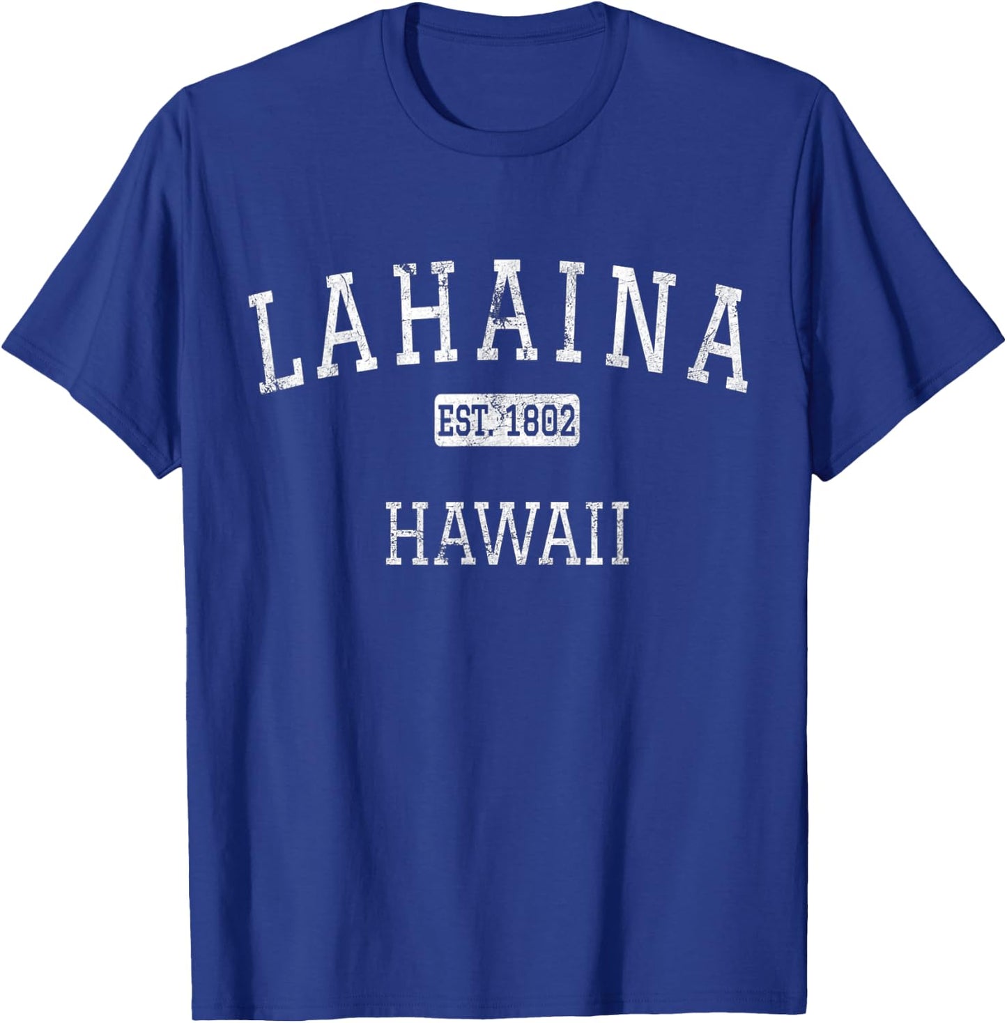 Lahaina Hawaii HI Vintage T-Shirt - T-Shirt | Royal