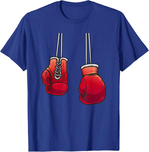 Cool Boxing Gloves For Boxer Fighting Lover Men Women Boys T-Shirt - T-Shirt | Royal