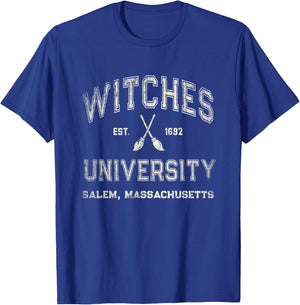 Funny WITCHES Wiccan UNIVERSITY Salem Massachusetts Witch T-Shirt - T-Shirt | Royal