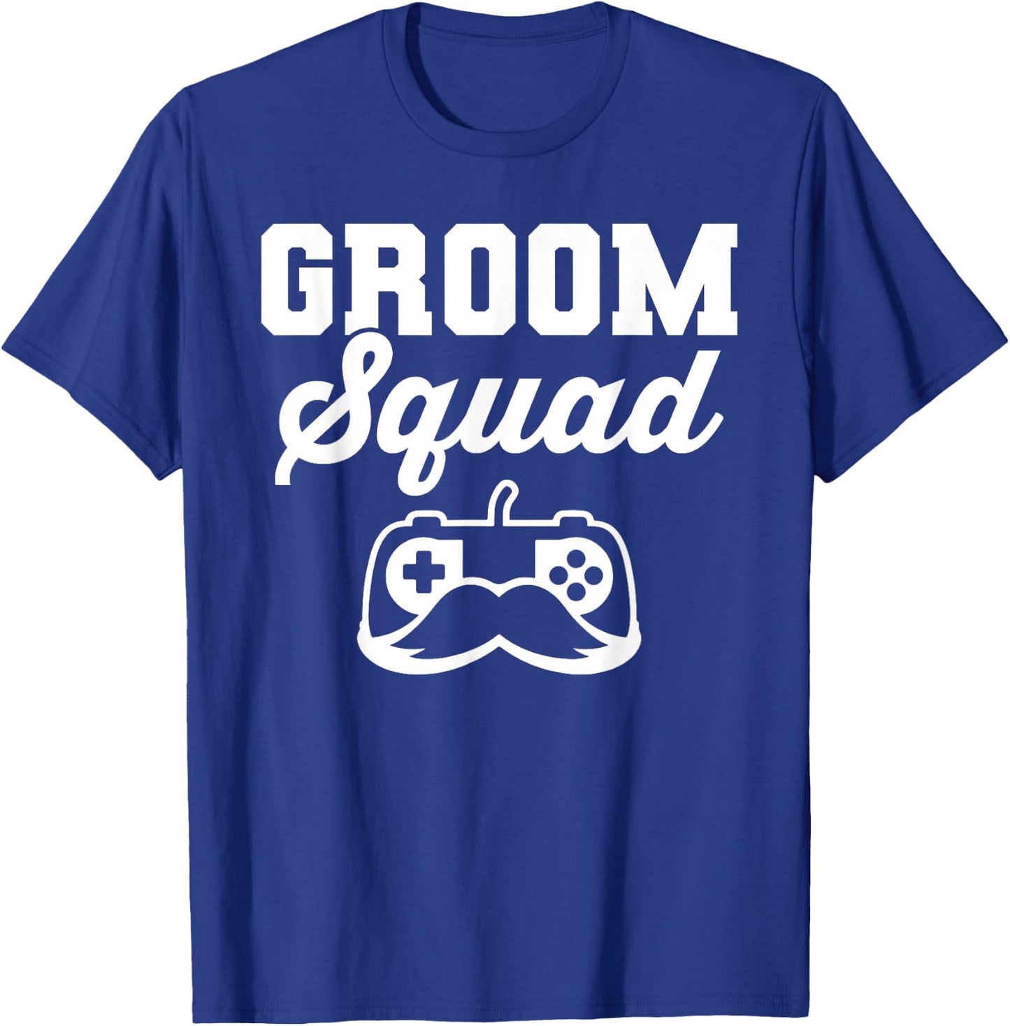 Groom Squad Bachelor Party Groomsmen Gamer T-Shirt - T-Shirt | Royal
