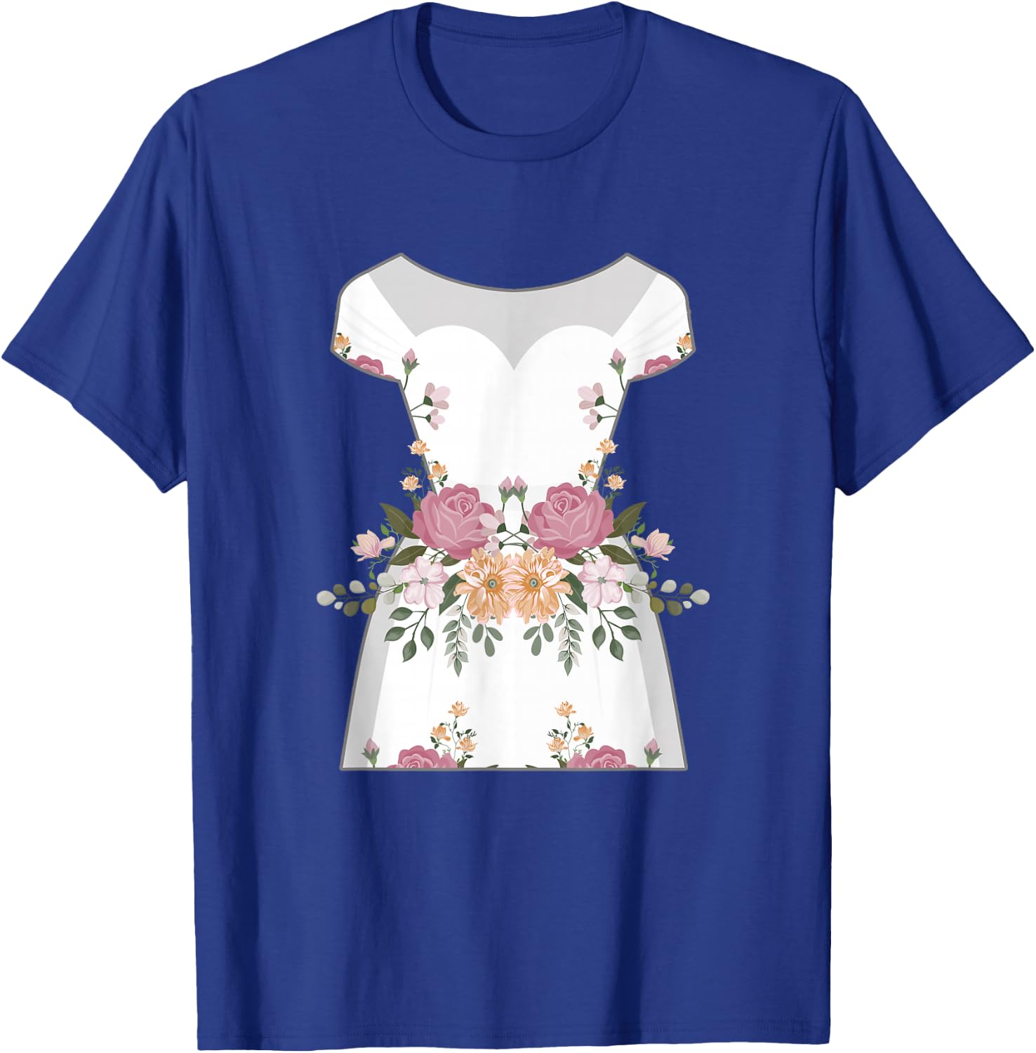 Hilarious Wedding Dresses Engagements Mockery Illustration T-Shirt - T-Shirt | Royal