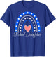 Police Daughter Boho Rainbow Funny Police Officer Daughter T-Shirt - T-Shirt | Royal