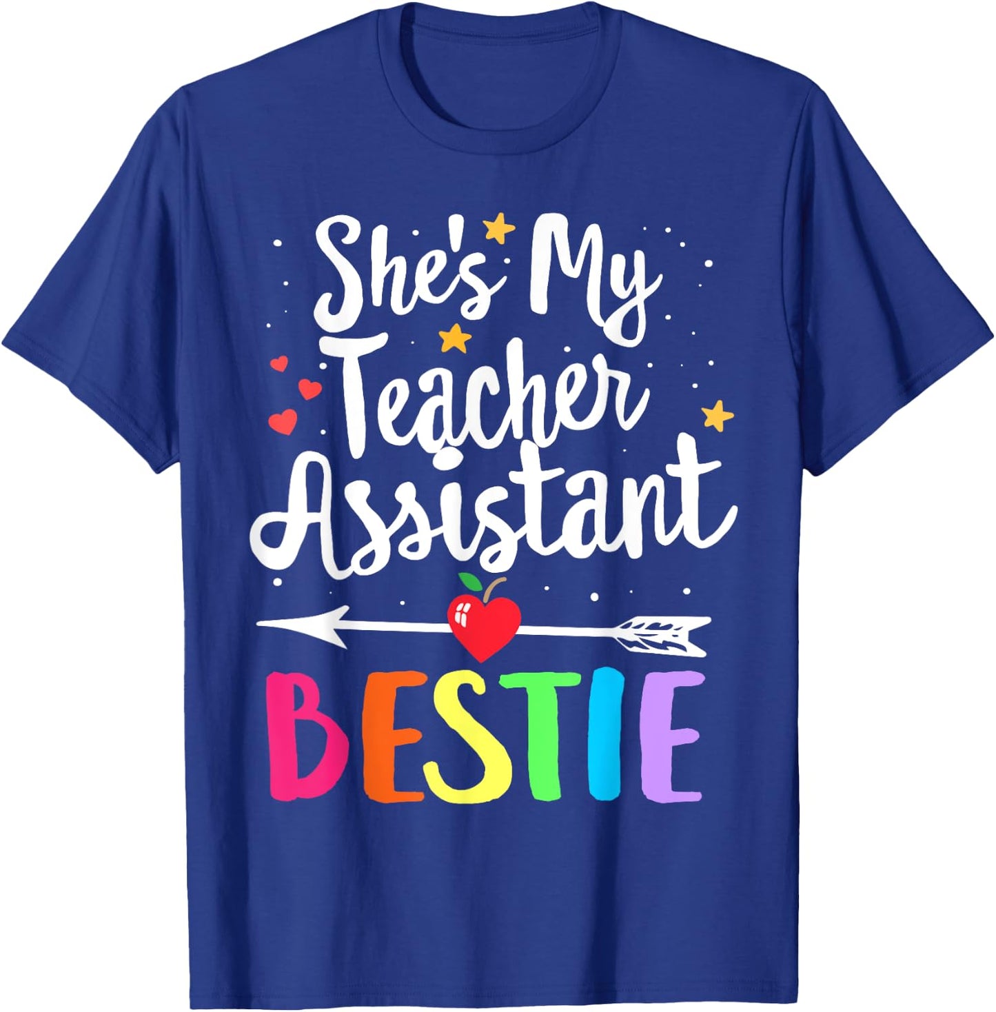 Matching Teacher Assistant Best Friend She's My Bestie Women Kids T-Shirt - T-Shirt | Royal