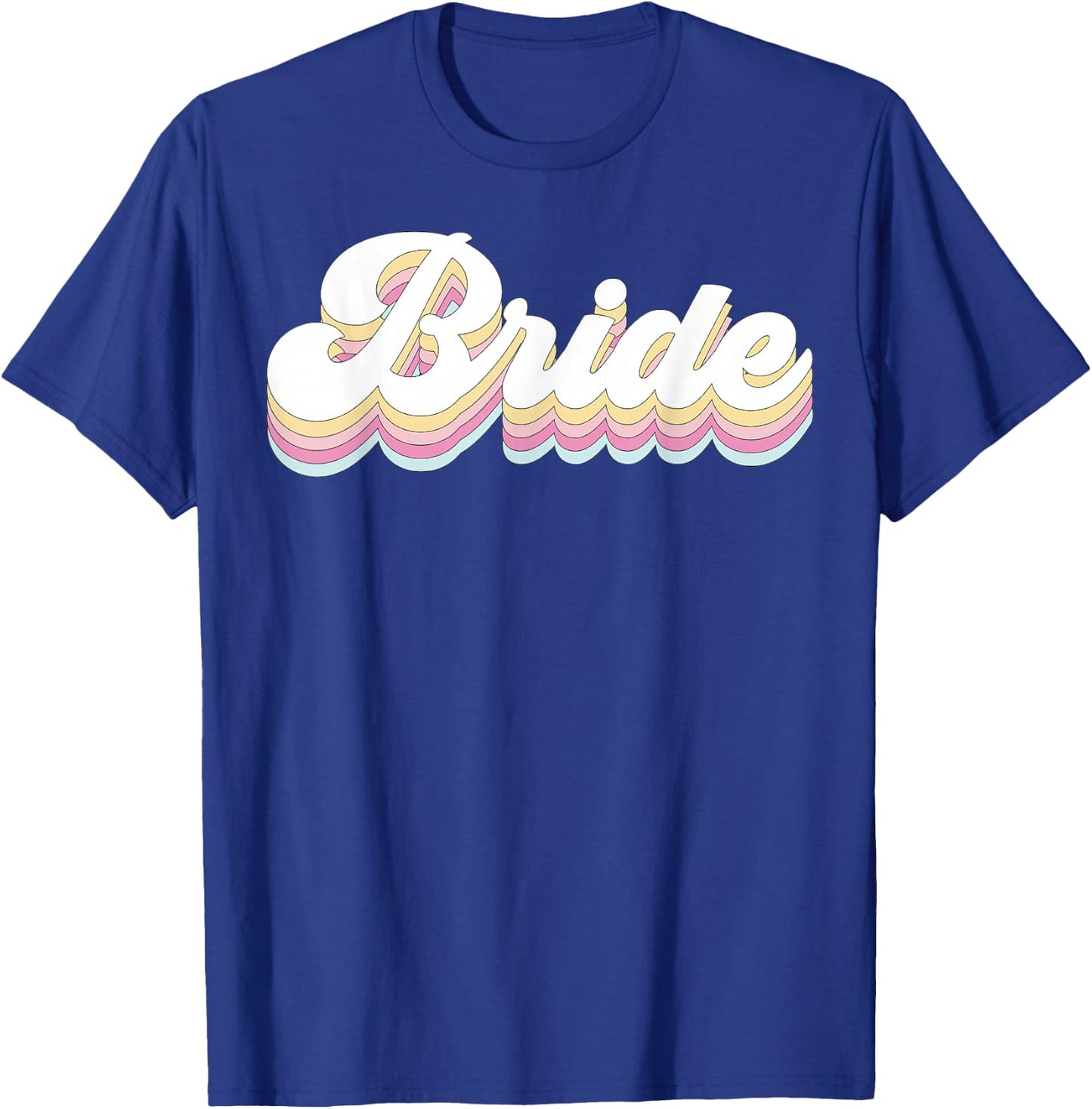 Vintage Retro Bride Bridal Bachelorette Party Matching Gift T-Shirt - T-Shirt | Royal